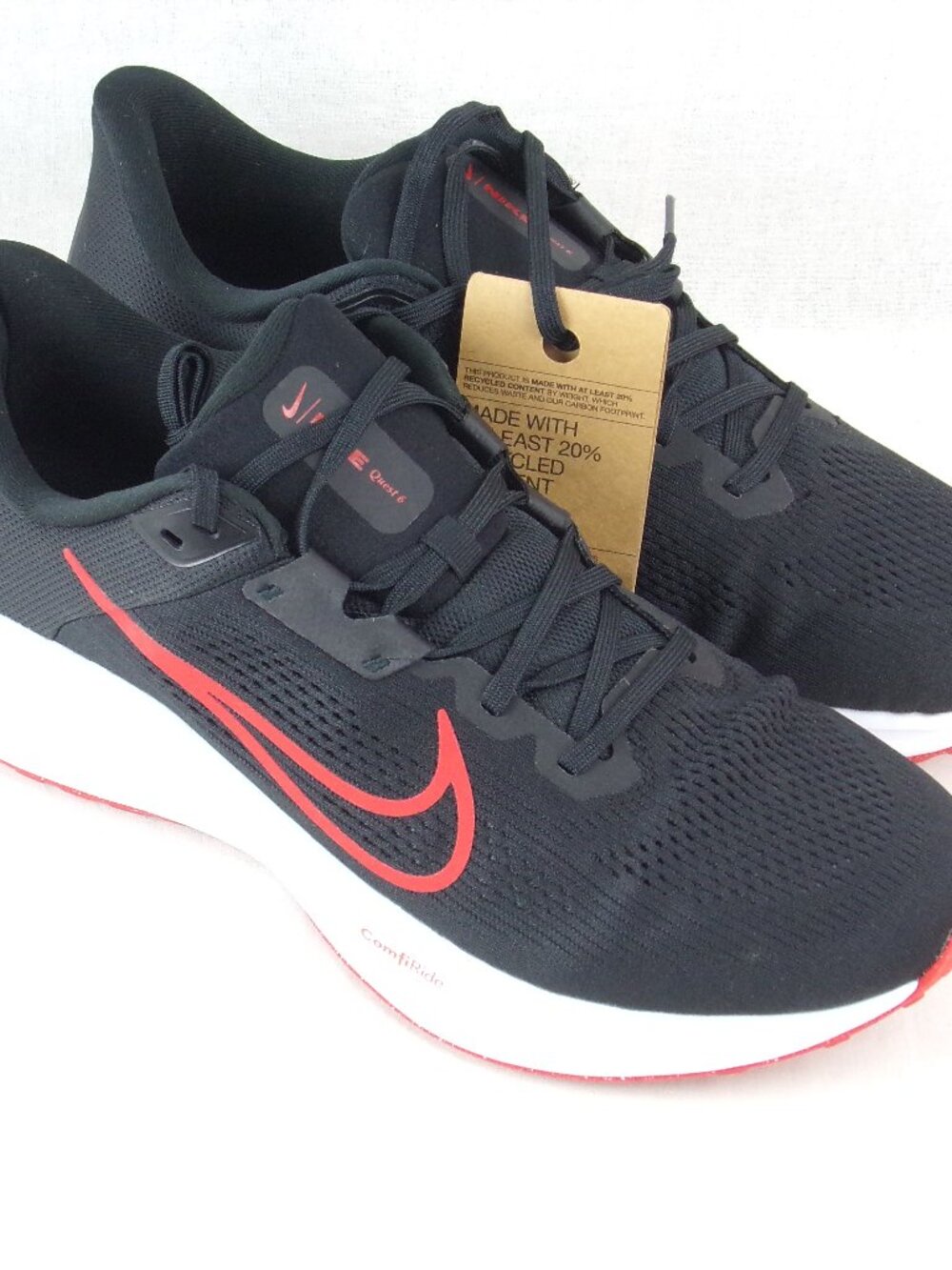 Nike Quest 6 Running Shoes Size 13 Black FD6033-002 ComfiRide Trainer